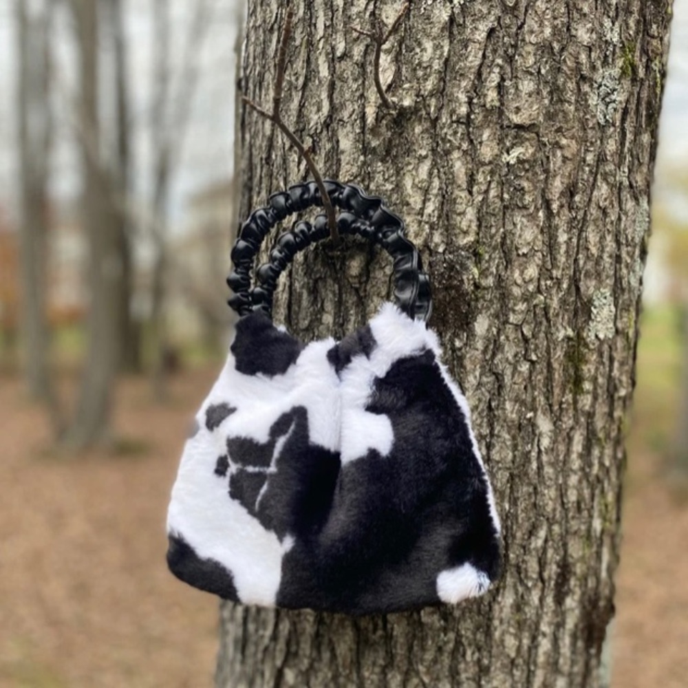 FUR COW PURSE !